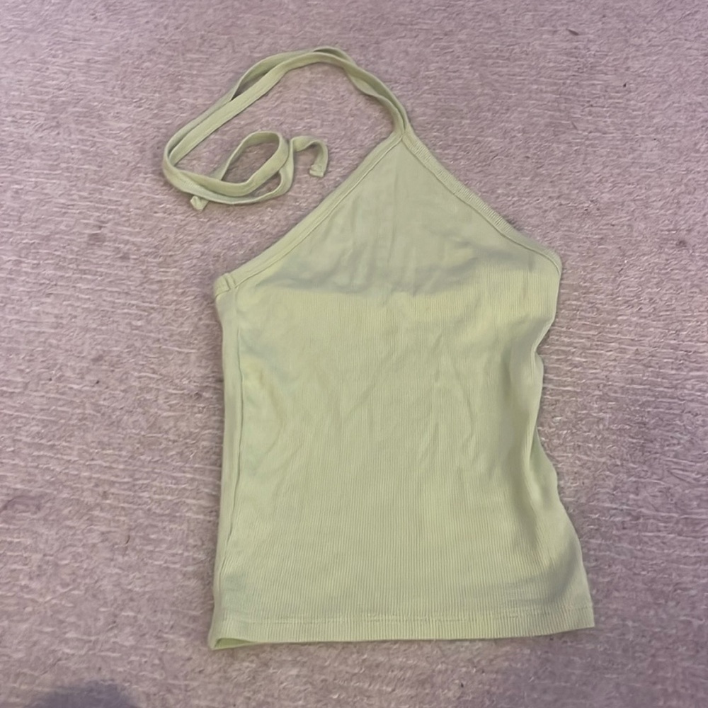 Madewell green tube hater top Size XS